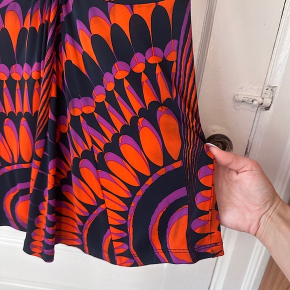 Vintage Y2K Nannette Lepore Babydoll Blouse L Stretch Gathered V-Neck Retro - Picture 11 of 16